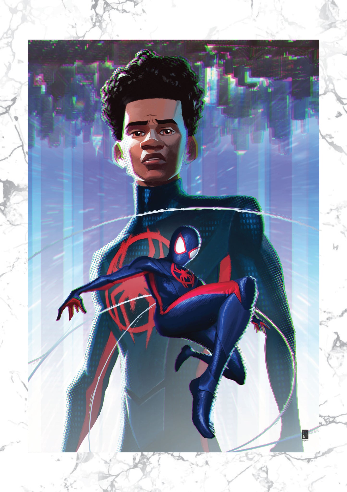 Across the Spiderverse - Miles Morales Art Print