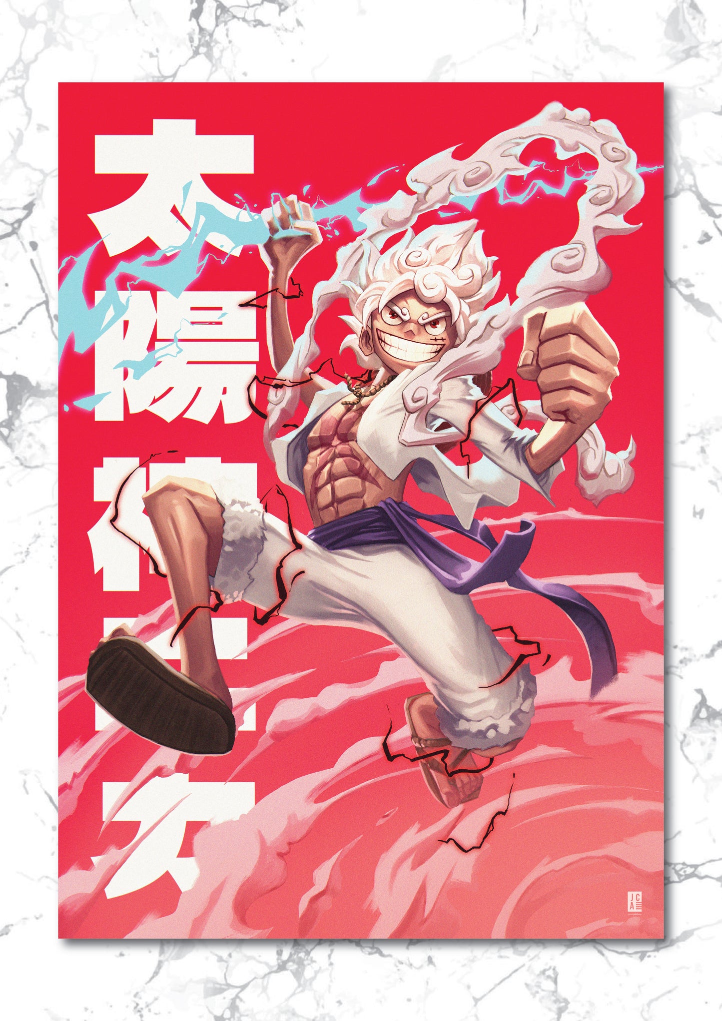 One Piece - Luffy Gear 5 Premium Foil Art Print