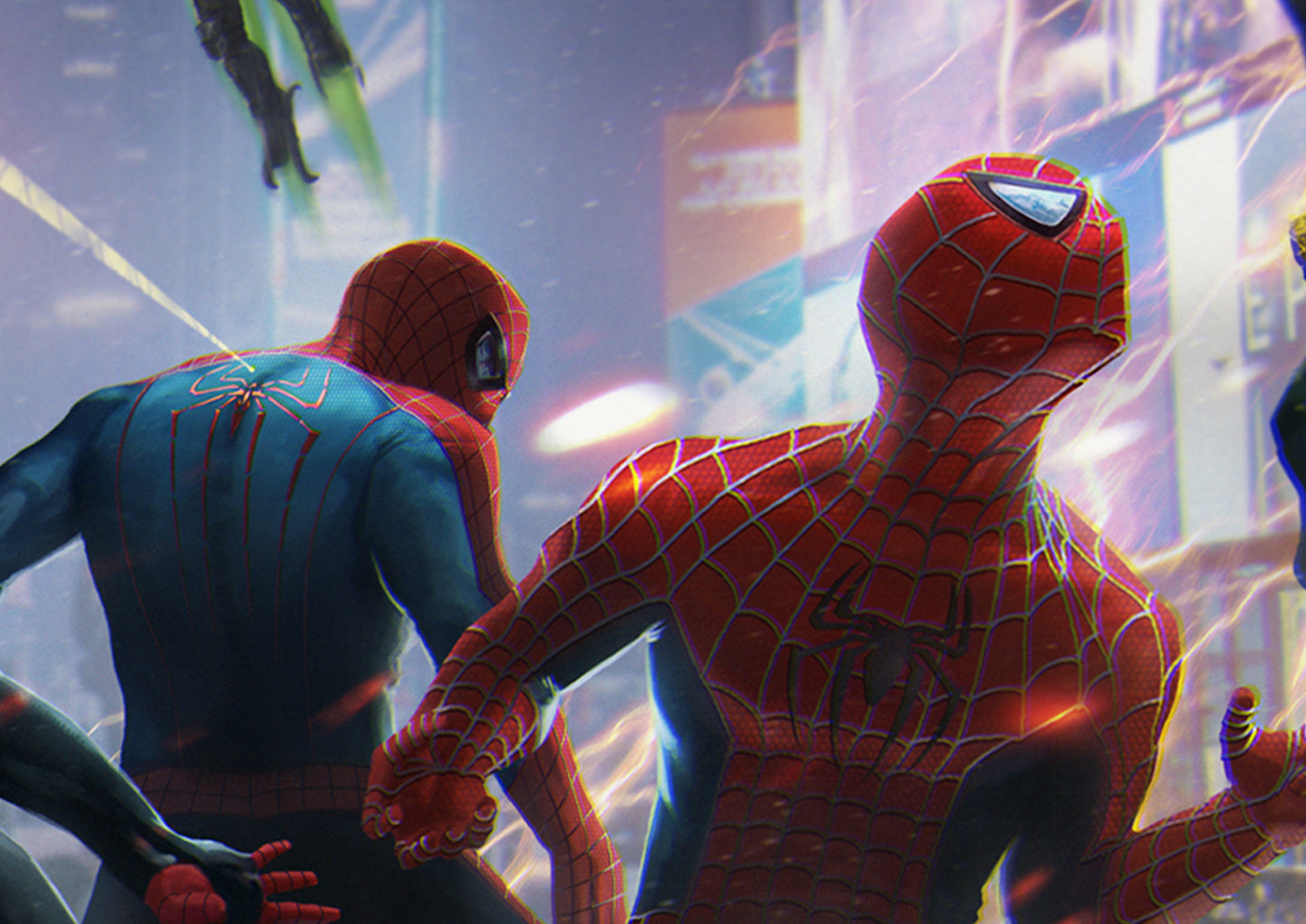 Spider-verse battle Art Print