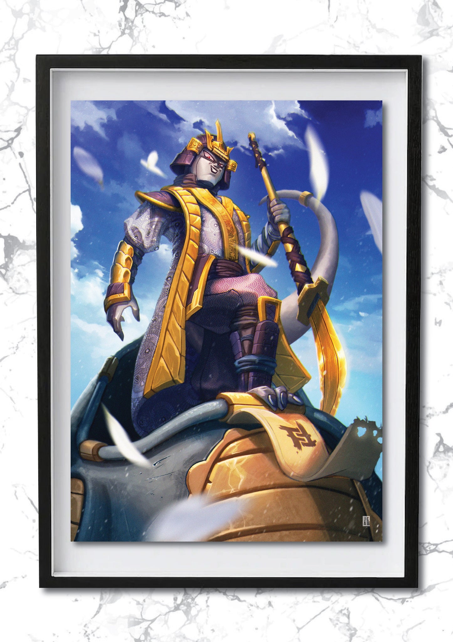 Samurai DBZ - Emperor Frieza Art Print