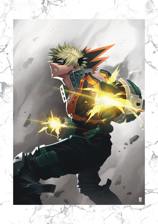 My Hero Academia - Bakugo Art Print