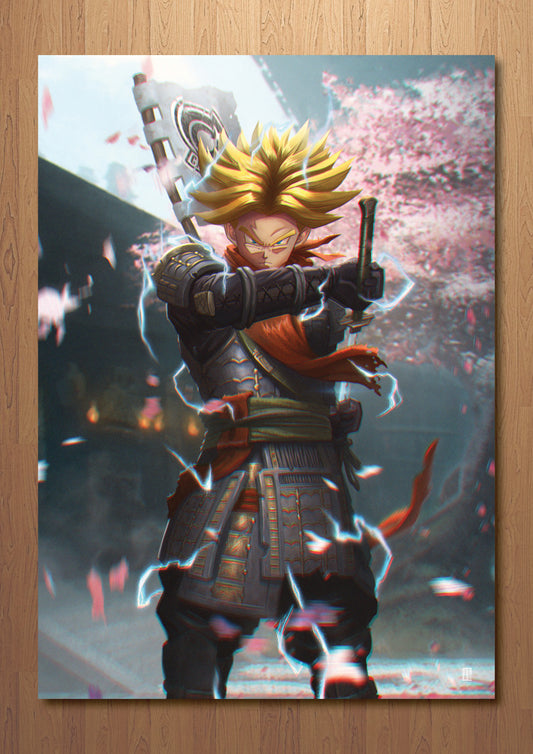 Samurai DBZ - Trunks Art Print