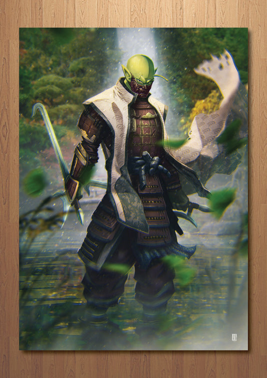Samurai DBZ - Piccolo Art Print