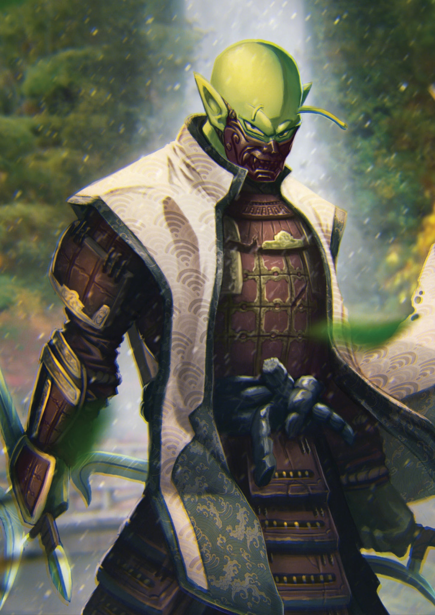 Samurai DBZ - Piccolo Art Print