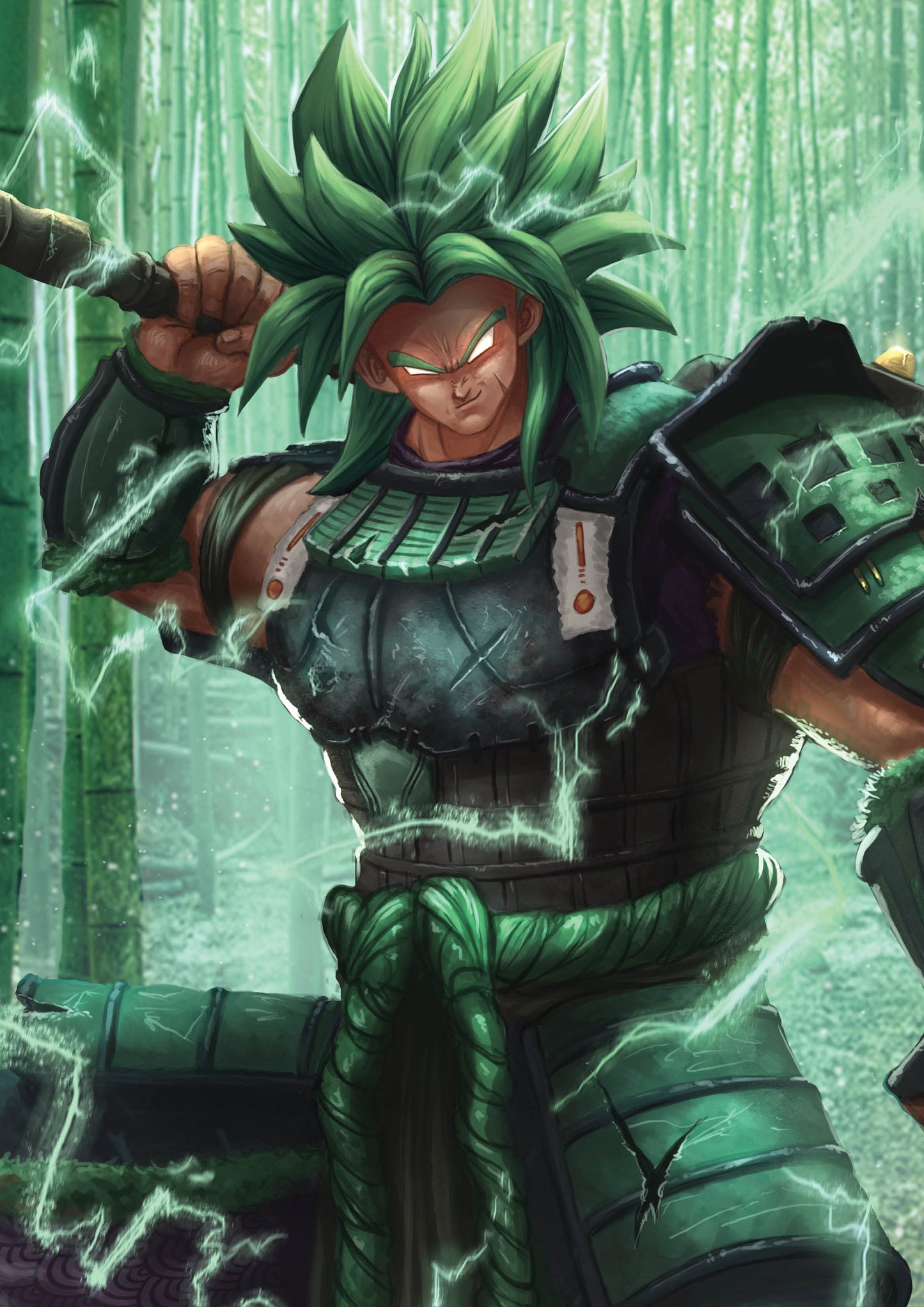 Samurai DBZ - Broly Art Print