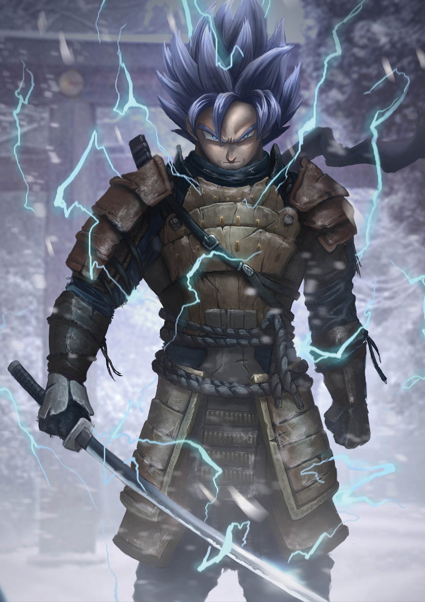 Samurai DBZ - Goku Art Print