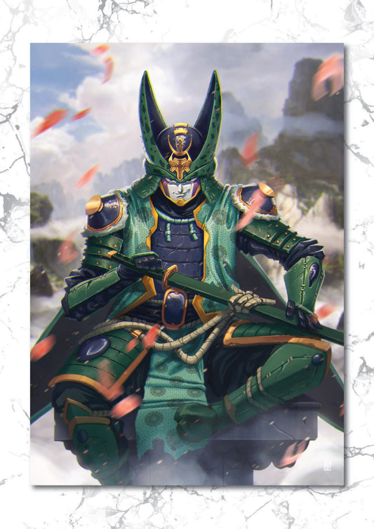 Samurai DBZ - Perfect Cell Art Print