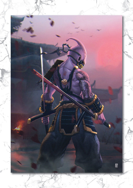 Samurai DBZ - Kid Buu Art Print